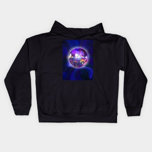 Disco Sparkling Planet of the Universe Kids Hoodie